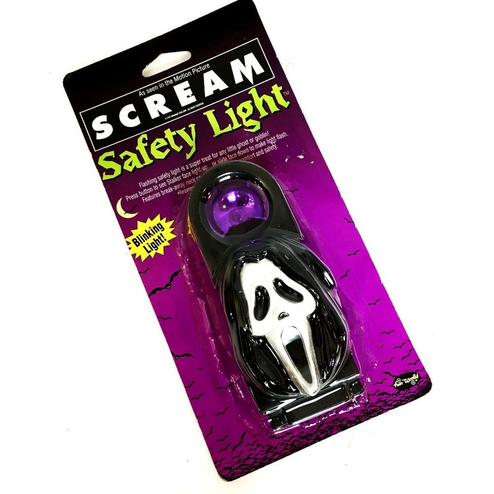 Safety Light Scream Ghost Face  Fun World Easter Unlimited VTG NWT NOS